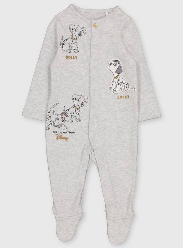 Disney Dalmatian Grey Sleepsuit - 9-12 months